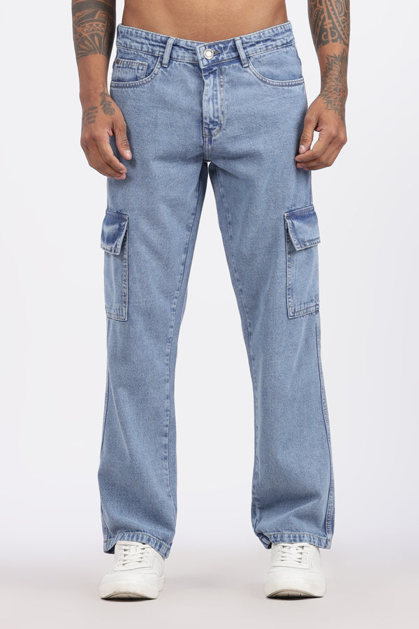 Cargo Pants | Mid Blue