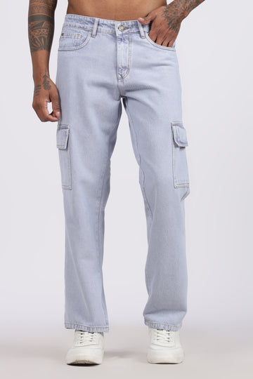 Cargo Pants | Sky Blue