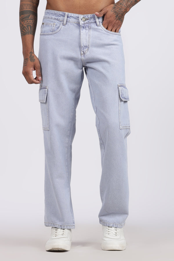 Cargo Pants | Sky Blue