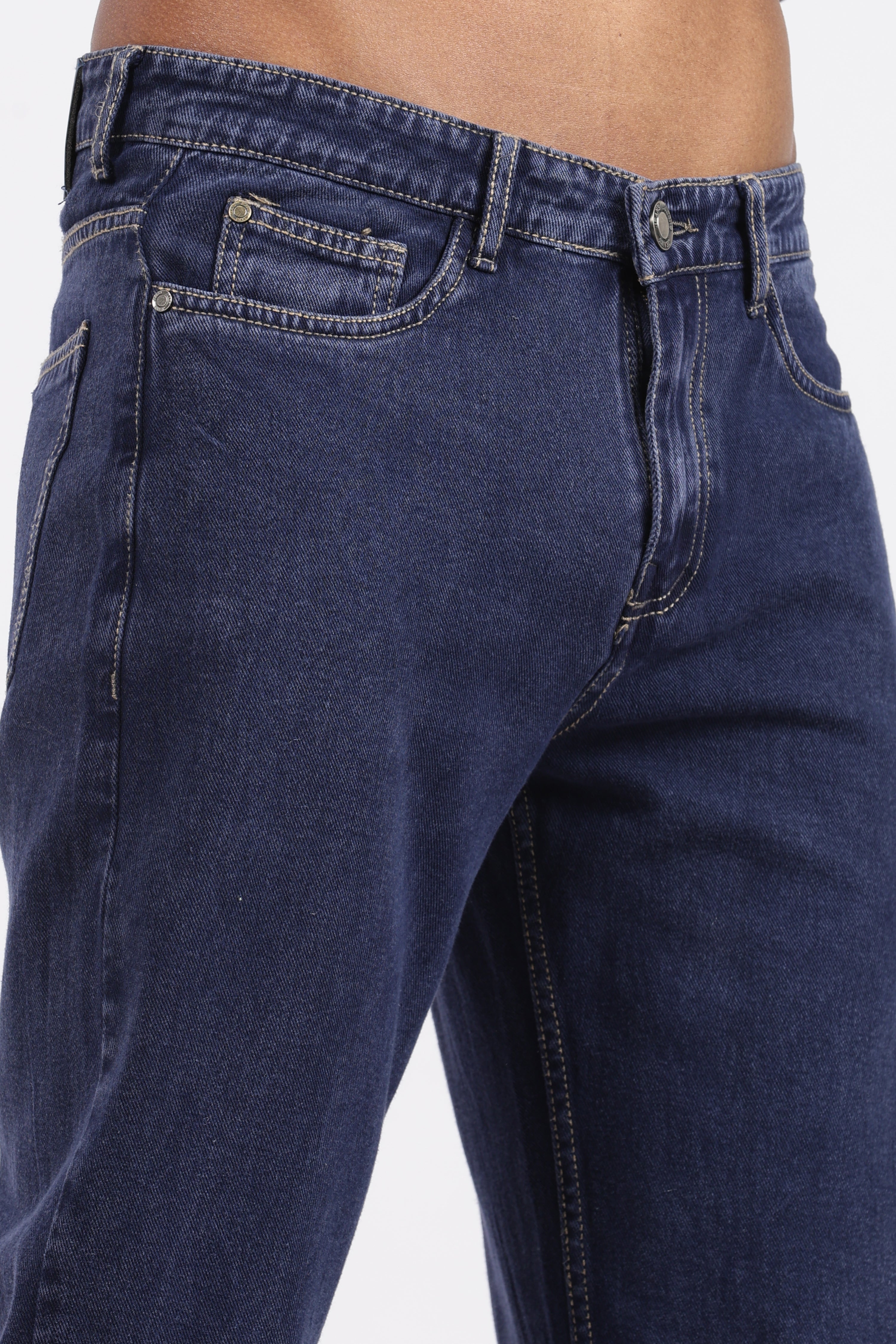 Mens Denim Blue Mom Fit Denim jeans