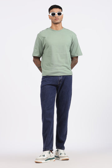 Mens Denim Blue Mom Fit Denim jeans