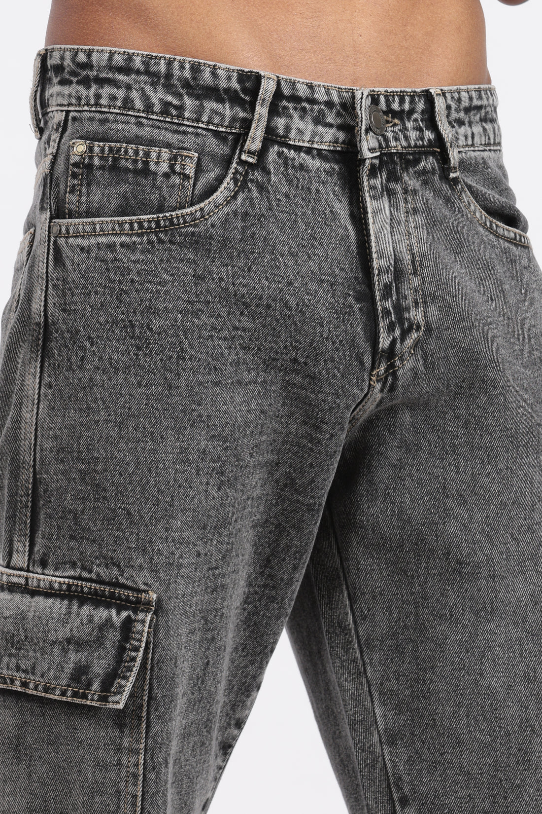 MEN"S CARGO CHARCOAL BLACK