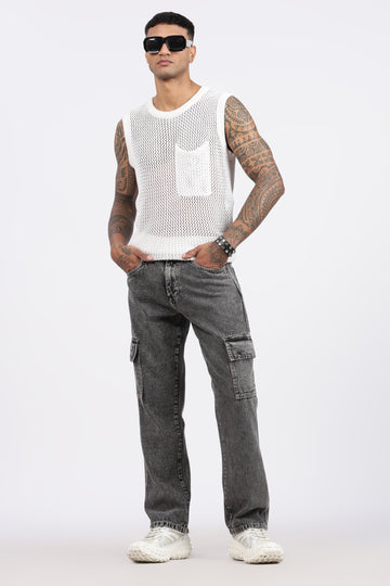 MEN"S CARGO CHARCOAL BLACK