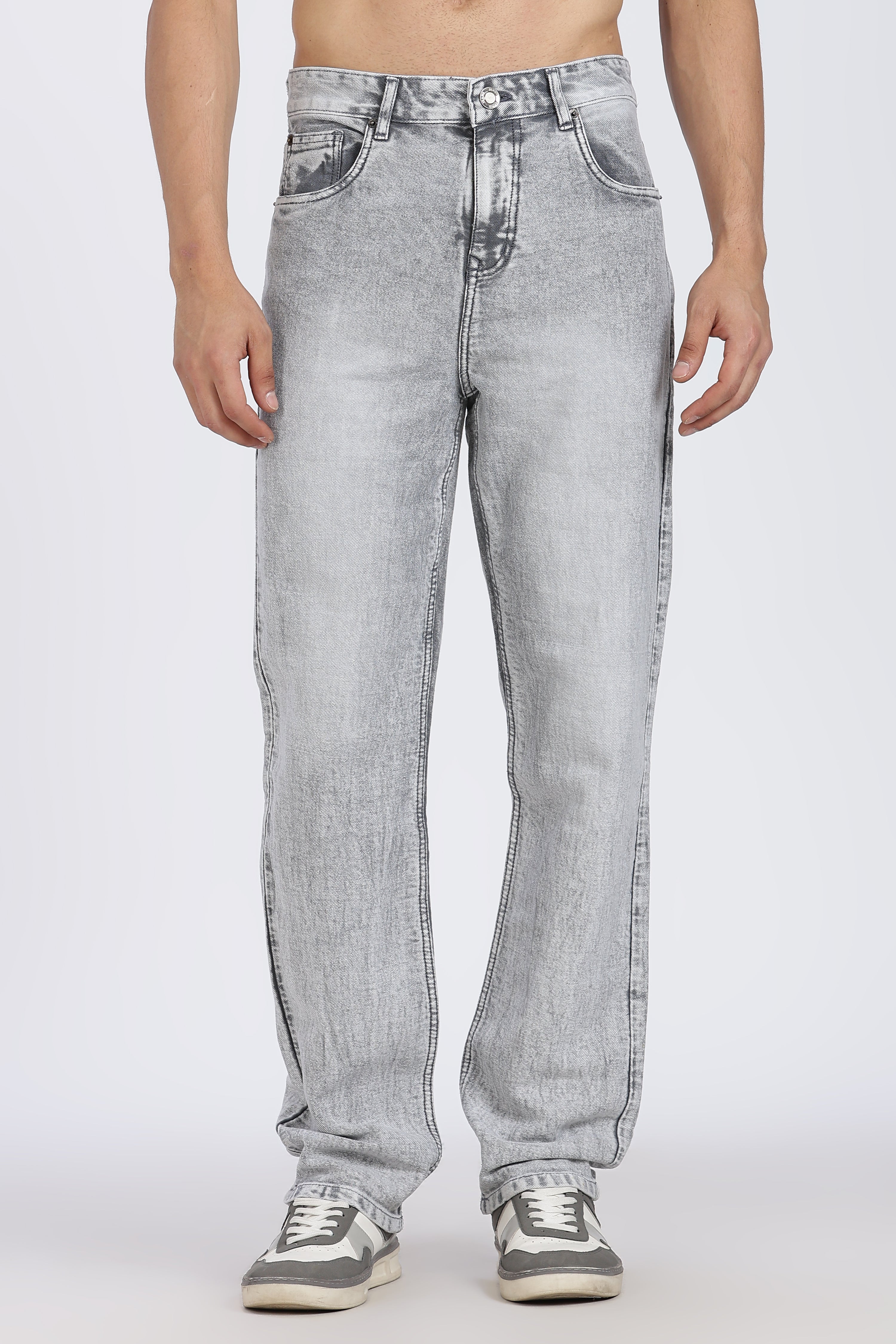Regular Fit | Faded Light Grey