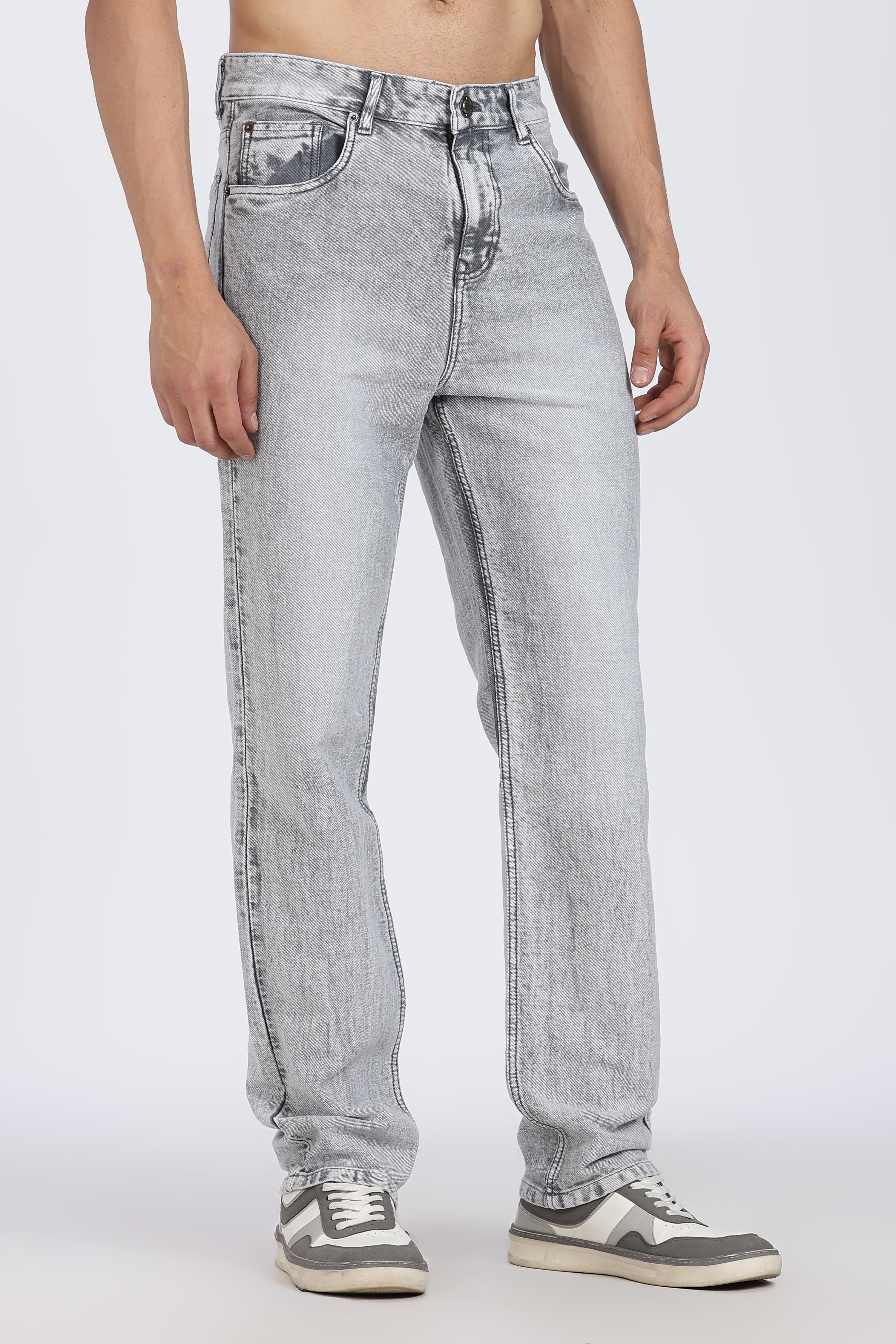 Regular Fit | Faded Light Grey