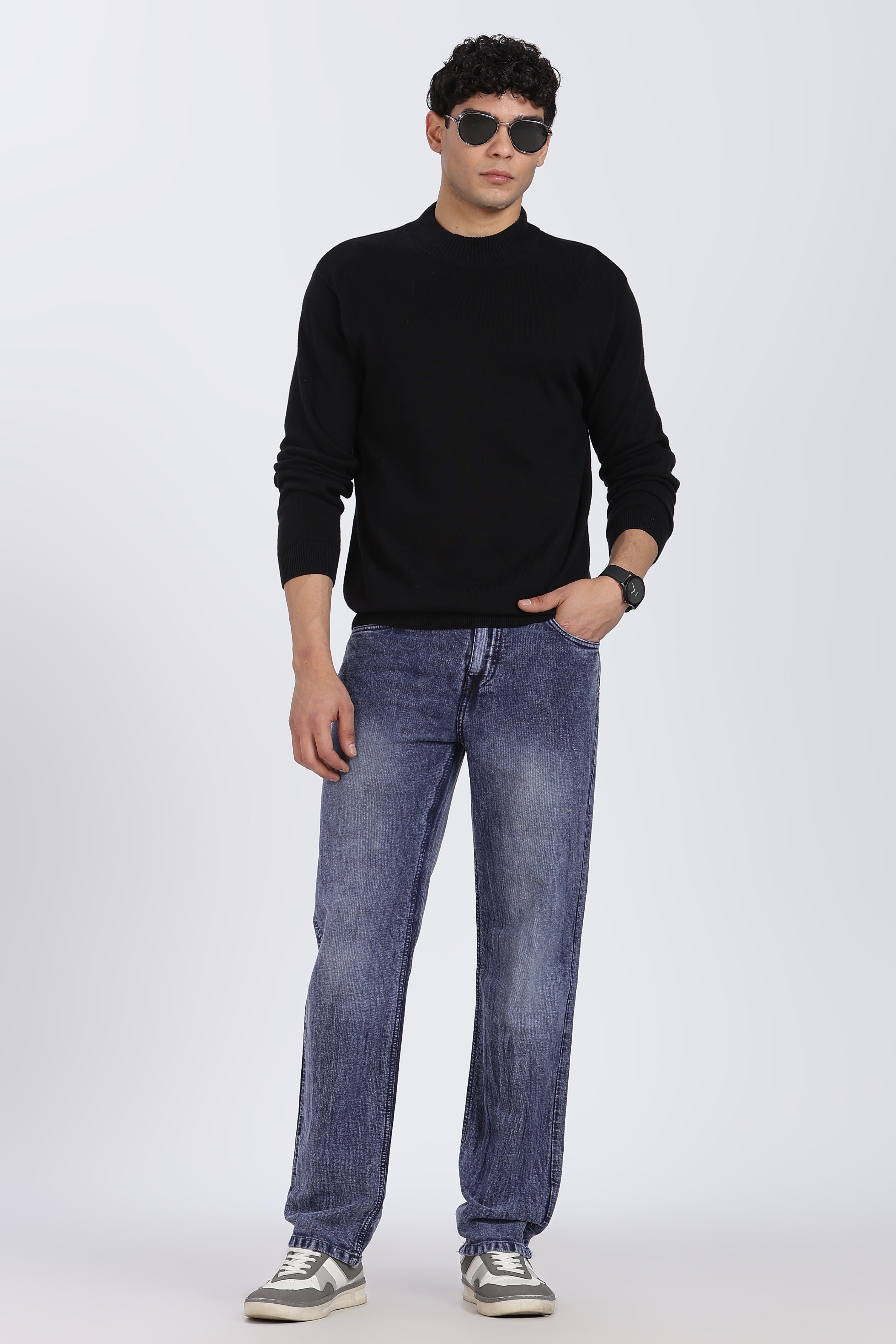 Regular Fit | Faded Light Grey