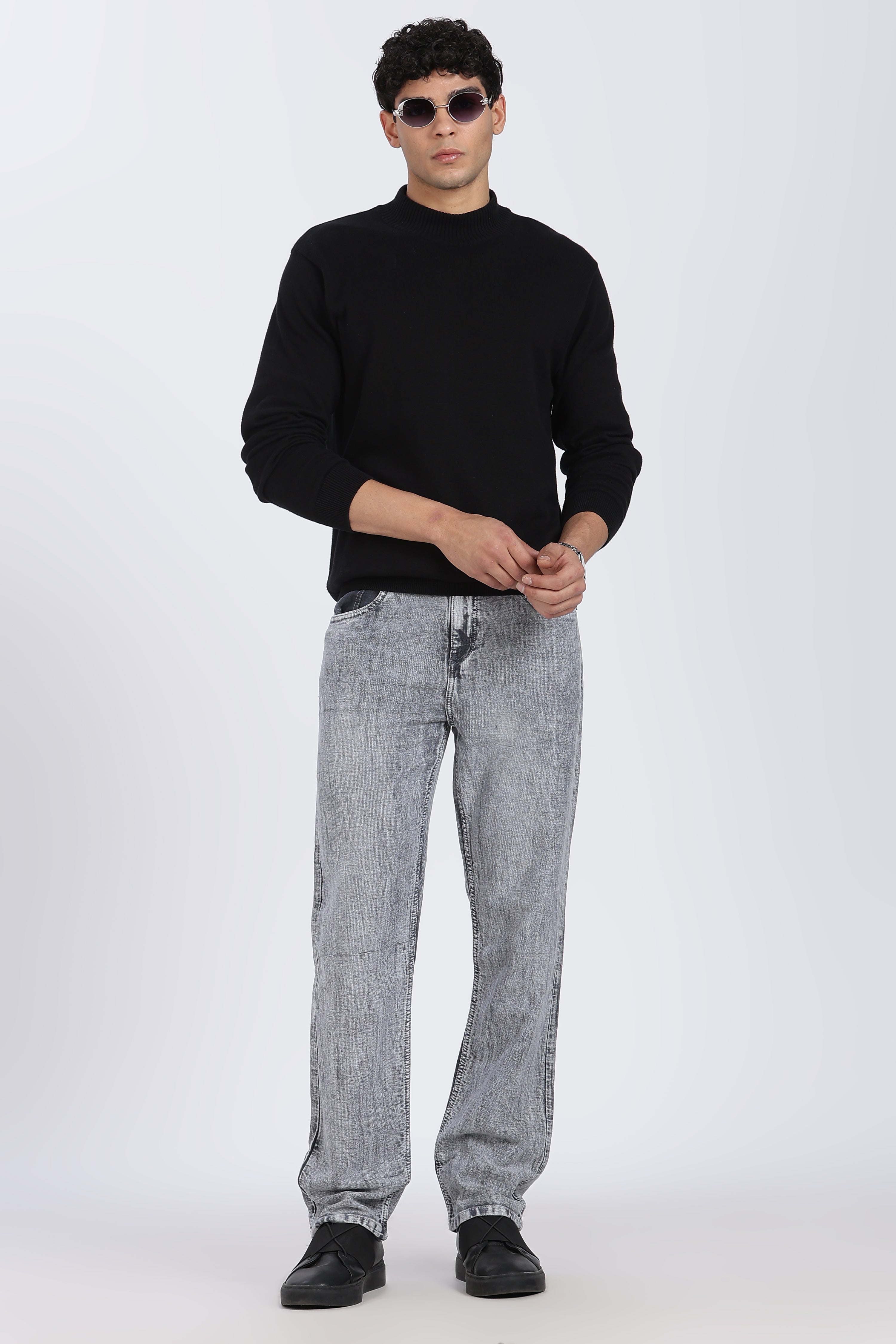 Regular Fit | Faded Light Grey